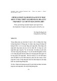 Chính sách đẩy mạnh kim ngạch xuất nhập khẩu từ phát triển bảo hiểm hàng hóa xuất nhập khẩu vận chuyển bằng đường biển