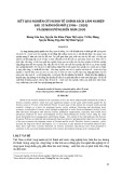 Kết quả nghiên cứu kinh tế chính sách lâm nghiệp sau 35 năm đổi mới (1986-2020) và định hướng đến năm 2030