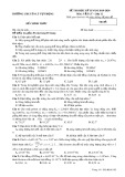 Đề thi học kì 2 môn Vật lý lớp 12 năm 2019-2020 có đáp án - Trường THPT Chuyên Lý Tự Trọng