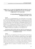 Nghiên cứu các nhân tố ảnh hưởng đến mức độ ứng dụng công nghệ thông tin trong quản lý của các doanh nghiệp nhỏ và vừa tại Hà Nội