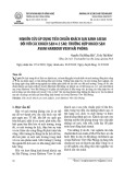 Nghiên cứu áp dụng tiêu chuẩn khách sạn xanh ASEAN đối với các khách sạn 4-5 sao: Trường hợp khách sạn Avani Harbour View Hải Phòng