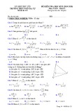 Đề thi học kì 2 môn Toán lớp 11 năm 2019-2020 có đáp án – Trường THPT Ngô Gia Tự, Phú Yên