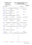 Đề thi học kì 2 môn Toán lớp 12 năm 2019-2020 có đáp án – Sở GD&ĐT Bạc Liêu