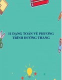 11 dạng toán về Phương trình đường thẳng