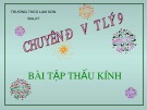 Chuyên đề Vật lí 9: Bài tập thấu kính