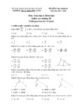 Đề kiểm tra 1 tiết Hình học lớp 8 chương 3 năm 2019-2020 có đáp án - Trường TH&THCS Phù Long