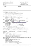 Đề kiểm tra 1 tiết Hình học lớp 6 năm 2019-2020 có đáp án - Trường THCS Trần Phú (Bài kiểm tra số 1)