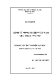 Khóa luận tốt nghiệp: Kinh tế nông nghiệp Việt Nam (1976 - 1985)