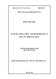 Luận văn Thạc sĩ Quản lý công: Sử dụng công chức tại Sở Kế hoạch và Đầu tư tỉnh Lai Châu