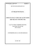 Luận văn Thạc sĩ Chính sách công: Chính sách dạy nghề cho người nghèo trên địa bàn tỉnh Phú Thọ