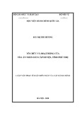 Luận văn Thạc sĩ Luật Hiến pháp và Luật hành chính: Tổ chức và hoạt động của Tòa án nhân dân cấp huyện, tỉnh Phú Thọ