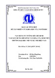 Đề tài nghiên cứu khoa học của người học: Vận dụng tư tưởng Hồ Chí Minh vào xây dựng đời sống văn hóa của sinh viên trường Đại học Nội vụ Hà Nội hiện nay