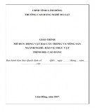 Giáo trình mô đun Động vật hại cây trồng và nông sản (Ngành/nghề: Bảo vệ thực vật) – Phần 2