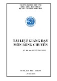 Tài liệu giảng dạy môn Bóng chuyền