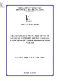 Luận văn Thạc sĩ Y tế công cộng: Chất lượng giấc ngủ và một số yếu tố liên quan ở sinh viên trường Cao đẳng Y Dược Hồng Đức thành phố Hồ Chí Minh năm 2020