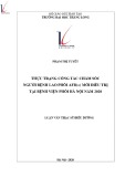 Tóm tắt luận văn Thạc sĩ Điều dưỡng: Thực trạng công tác chăm sóc người bệnh lao phổi AFB(+) mới điều trị tại bệnh viện phổi Hà Nội năm 2020