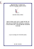 Tóm tắ luận văn Thạc sĩ Y tế công cộng: Chất lượng giấc ngủ và một số yếu tố liên quan ở sinh viên trường Cao đẳng Y Dược Hồng Đức thành phố Hồ Chí Minh năm 2020