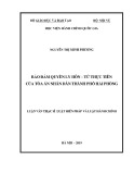 Luận văn Thạc sĩ Luật hiến pháp và Luật hành chính: Bảo đảm quyền ly hôn - từ thực tiễn của Toà án nhân dân thành phố Hải Phòng