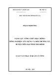 Luận văn Thạc sĩ Quản lý công: Năng lực công chức Địa chính – nông nghiệp – xây dựng và môi trường xã, huyện Tiền Hải, tỉnh Thái Bình