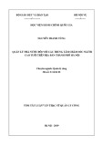 Tóm tắt Luận văn Thạc sĩ Quản lý công: Quản lý nhà nước đối với các trung tâm chăm sóc người cao tuổi trên địa bàn thành phố Hà Nội