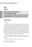 Nâng cao chất lượng đào tạo các chuyên ngành luật tại Đại học Kinh tế quốc dân đáp ứng yêu cầu nguồn nhân lực chất lượng cao của xã hội