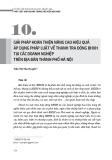 Giải pháp hoàn thiện nâng cao hiệu quả áp dụng pháp luật về thanh tra đóng BHXH tại các doanh nghiệp trên địa bàn thành phố Hà Nội