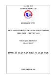 Tóm tắt Luận văn Thạc sĩ Luật học: Kiểm soát hành vi bán hàng đa cấp bất chính theo pháp luật Việt Nam