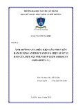 Luận văn tốt nghiệp Công nghệ thực phẩm: Ảnh hưởng của điều kiện sấy phun lên hàm lượng anthocyanin và hiệu suất vi bao của bột sấy phun bụp giấm (Hibiscus sabdariffa L.)