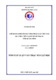 Tóm tắt Luận văn Thạc sĩ Luật học: Chế độ bảo hiểm ốm đau theo pháp luật Việt Nam, qua thực tiễn tại huyện Bố Trạch, tỉnh Quảng Bình