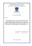 Luận văn tốt nghiệp Công nghệ thực phẩm: Ảnh hưởng của loại chất mang lên hoạt tính chống oxy hóa của bột sấy phun bụp giấm (Hibiscus sabdariffa L.)