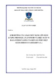 Luận văn tốt nghiệp Công nghệ thực phẩm: Ảnh hưởng của loại chất mang lên hàm lượng phenolic, flavonoid và hiệu suất vi bao anthocyanin của bột sấy phun bụp giấm (Hibiscus sabdariffa L.)