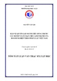 Tóm tắt Luận văn Thạc sĩ Luật học: Bảo vệ quyền lợi người tiêu dùng trước các hành vi gây hạn chế cạnh tranh của doanh nghiệp theo pháp luật Việt Nam