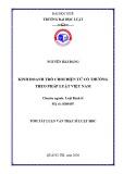 Tóm tắt Luận văn Thạc sĩ Luật học: Kinh doanh trò chơi điện tử có thưởng theo pháp luật Việt Nam