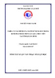 Tóm tắt Luận văn Thạc sĩ Luật học: Nghĩa vụ tài chính của người sử dụng đất trong kinh doanh bất động sản, qua thực tiễn tại tỉnh Quảng Bình