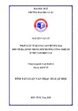 Tóm tắt Luận văn Thạc sĩ Luật học: Pháp luật về Quảng cáo thương mại đối với bia, rượu trong môi trường công nghệ số ở Việt Nam hiện nay