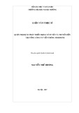 Luận văn Thạc sĩ Quản trị kinh doanh: Quản trị dự án phát triển mạng vô tuyến và truyền dẫn tại Tổng Công ty Viễn thông Mobifone