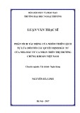 Luận văn Thạc sĩ Tài chính Ngân hàng: Phân tích tác động của nhóm thiên lệch tự lừa dối tới các quyết định đầu tư của nhà đầu tư cá nhân trên thị trường chứng khoán Việt Nam