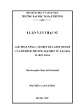 Luận văn Thạc sĩ Quản trị kinh doanh: Giải pháp nâng cao hiệu quả kinh doanh của mô hình thương mại điện tử Lazada ở Việt Nam