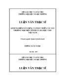 Luận văn Thạc sĩ Quản trị kinh doanh: Kinh nghiệm xây dựng và phát triển các sàn thương mại điện tử B2B và bài học cho Việt Nam