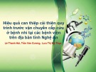 Bài giảng Hiệu quả can thiệp cải thiện quy trình trước vận chuyển cấp cứu ở bệnh nhi tại các bệnh viện trên địa bàn tỉnh Nghệ An - Lê Thanh Hải