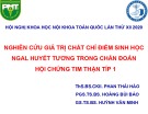 Bài giảng Nghiên cứu giá trị chất chỉ điểm sinh học NGAL huyết tương trong chẩn đoán hội chứng tim thận típ 1 - ThS.BS.CKII. Phan Thái Hảo