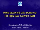 Bài giảng Tổng quan về các dụng cụ hít hiện nay tại Việt Nam - ThS. Lê Khắc Bảo