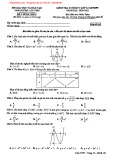 Đề kiểm tra học kì 1 môn Toán lớp 12 năm học 2020-2021 – Sở Giáo dục và Đào tạo thành phố Cần Thơ (Mã đề 101)
