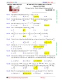 Đề thi thử tốt nghiệp THPT năm 2021 môn Toán có đáp án - Trường THPT Phụ Dực
