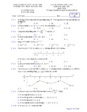 Đề thi thử tốt nghiệp THPT năm 2021 môn Toán lần 1 có đáp án - Trường THPT Nguyễn Công Trứ, Hà Tĩnh