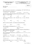 Đề thi thử tốt nghiệp THPT năm 2021 môn Toán lần 1 có đáp án - Trường THPT chuyên ĐHSP Hà Nội