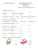 Đề thi thử tốt nghiệp THPT năm 2021 môn Toán có đáp án - Sở GD&ĐT Thái Nguyên