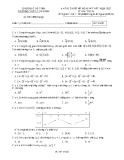 Đề thi thử tốt nghiệp THPT năm 2021 môn Toán có đáp án - Trường THPT Cẩm Bình, Hà Tĩnh