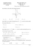 Đề thi thử tốt nghiệp THPT năm 2021 môn Toán lần 1 có đáp án - Trường THPT Chuyên Lam Sơn