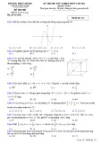 Đề thi thử tốt nghiệp THPT năm 2021 môn Toán - Trường Chuyên Võ Nguyên Giáp